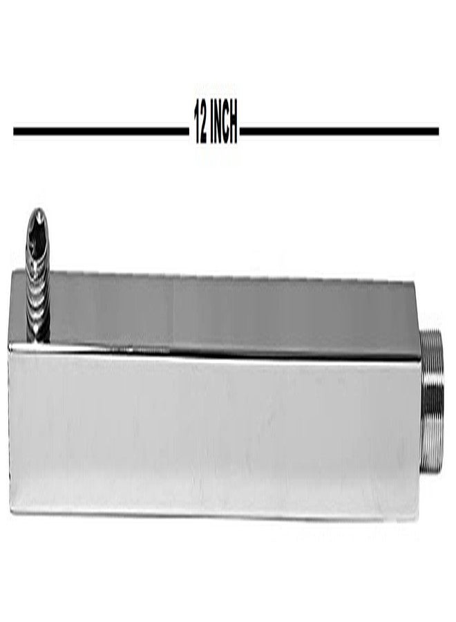 Clinton Heavy Stainless Steel 6x6 Inch Ultra Slim Overhead Shower With (12" Inch) Square Shower Arm (pack of-2) - Image 4